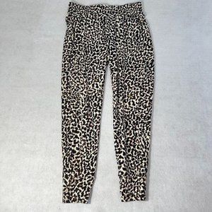 Cabi Womens Pivot Spotted Jogger Small S Animal Print Pull-On Pockets Modal